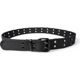 İstanbul Belt Palaska Kanvas Kemer-Metal Çift Dilli Toka-Outdoor/askeri/günlük Kullanım - 115 cm - Siyah