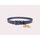 İstanbul Belt Vintage Örgü Desenli Erkek Kemer – 3.5 cm – Renk & Boy Seçenekleri - 105 cm - Lacivert
