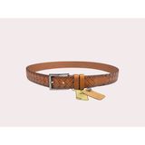 İstanbul Belt Vintage Örgü Desenli Erkek Kemer – 3.5 cm – Renk & Boy Seçenekleri - 135 cm - Taba
