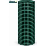 İstanbul Çit Metal Istanbul Çit Metal Pvc Kaplı Daldırma Galvaniz Kafes Örgü Bahçe Çit Teli 3,00 mm 25X25 mm Göz Aralığı 1X10 M - 100 x 1000 cm