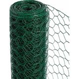 İstanbul Çit Metal Istanbul Çit Metal Pvc Kümes Teli 1/2 Inç 13 mm Göz 0,70 mm Tel Kalınlığı Yeşil 100 cm x 20 M Altıgen Örgülü Tel