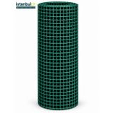 İSTANBUL ÇİT METAL PVC Kaplı Daldırma Galvaniz Kafes Örgü Bahçe Çit Teli 3,00 mm 25x25 mm Göz Aralığı 1x2 m