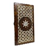 istanbul crafts El Yapımı Tavla Takımı - Sedef Kakmalı Deluxe Tavla Takımı - Gerçek Sedef Kakmalı Tavla - Midi Boy Tavla Takımı
