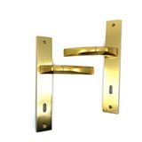 Istanbul Door Handles Kristal Aynalı Mat Altın Kapı Kolu Oda