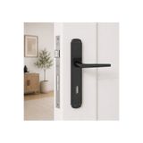 İSTANBUL DOOR HANDLES Tokyo Mat Siyah Aynalı Oda Kapı Kolu 1 Takım