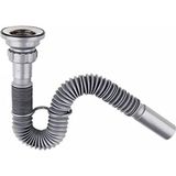 İstanbul e-Hırdavat Paslanmaz Lavabo Lüx Evye Sifonu Lüx Körüklü Sifon 32 mm Donau 5 Adet