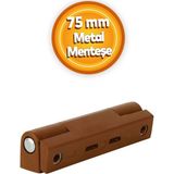 İstanbul e-Hırdavat Pvc Pimapen Pencere Menteşesi Metal 75 mm Açık Kahverengi