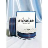 İstanbul Filament 3D Baskı Pla Filament Fırtına Bordo Mavi Çift Renk Dual Color 1 Kg 1,75Mm 0,05 Mm Bambu Lab Uyumlu