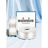 İstanbul Filament 3D Baskı Pla Silk+ Inci Beyaz Parlak Filament 1 kg Ø 1,75MM ± 0,05 mm - İnci Beyazı