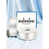 İstanbul Filament 3D Baskı Pla Silk+ İnci Beyaz Parlak Filament 1 Kg 1,75Mm 0,05 Mm