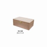 Istanbul Hobi Ahşap Dikdörtgen Kutu Klipsli 20x11cm KU348