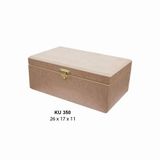 Istanbul Hobi Ahşap Dikdörtgen Kutu Klipsli 26x17cm KU350