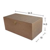 Istanbul Hobi Ahşap Dikdörtgen Kutu Klipsli 34,5x18cm KU341