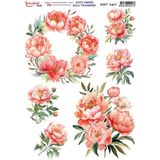 İstanbul Hobi Koyu Zemin Sulu Transfer Kağıdı 25X35CM KST-167 - Karışık
