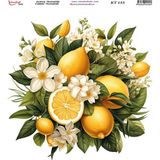 İstanbul Hobi Kumaş Transfer Kağıdı 20X20CM KT-155 - Karışık