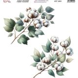 İstanbul Hobi Kumaş Transfer Kağıdı 20X20CM KT-203 - Karışık