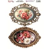 Istanbul Hobi Pirinç Dekopaj Kağıdı 30x42cm PT-1396 Çerçeve Çiçek
