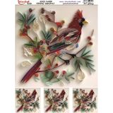 Istanbul Hobi Pirinç Dekopaj Kağıdı 30x42cm PT-3604 Kuş Quilling