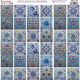 İstanbul Hobi Ütü ile Rub On Transfer Kağıdı 30X30CM RB-176 - Çok Renkli