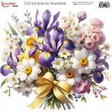 İstanbul Hobi Ütü ile Rub On Transfer Kağıdı 30X30CM RB-210 - Çok Renkli