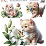 İstanbul Hobi Ütü ile Rub On Transfer Kağıdı 30X30CM RB-222 - Karışık