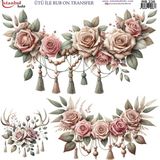 İstanbul Hobi Ütü ile Rub On Transfer Kağıdı 30X30CM RB-230 - Çok Renkli