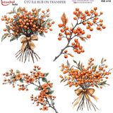 İstanbul Hobi Ütü ile Rub On Transfer Kağıdı 30X30CM RB-418 - Çok Renkli