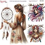 İstanbul Hobi Ütü ile Rub On Transfer Kağıdı 30X30CM RB-585 - Karışık