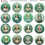 İstanbul Hobi Ütü ile Rub On Transfer Kağıdı 30X30CM RB-723 - Karışık