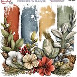 İstanbul Hobi Ütü ile Rub On Transfer Kağıdı 30X30CM RB-899 - Karışık