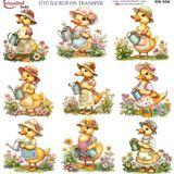 İstanbul Hobi Ütü ile Rub On Transfer Kağıdı 30X30CM RB-956 - Karışık
