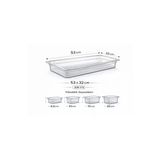 İstanbul Horeca 1/1 Gn Şeffaf Polikarbon Gastronom Küvet 53X32 Cm 15 Cm Derinlik