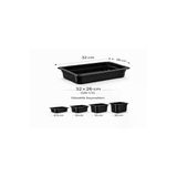 İstanbul Horeca 1/2 Gn Siyah Polikarbon Gastronom Küvet 32X26 Cm 10 Cm Derinlik