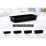 İstanbul Horeca 1/3 Gn Siyah Polikarbon Gastronom Küvet 32X17 Cm 10 Cm Derinlik