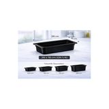 İstanbul Horeca 1/4 Gn Siyah Polikarbon Gastronom Küvet 26X16 Cm 15 Cm Derinlik