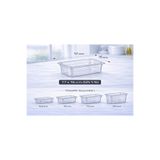 İstanbul Horeca 1/6 GN Şeffaf Polikarbon Gastronom Küvet 17x16 cm 20 Cm Derinlik