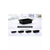 İstanbul Horeca 1/6 Gn Siyah Polikarbon Gastronom Küvet 17X16 Cm 15 Cm Derinlik