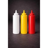İstanbul Horeca Ketçap Mayonez Hardal Sosluk Sıkma Şişesi 1000 ml Bpa Free 3lü Set - Kırmızı - 1 lt