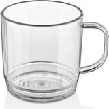İstanbul Horeca Kırılmaz, Çizilmez, Yıkanabilir Polikarbon 300 ml Çay Bardağı - Şeffaf