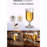 İstanbul Horeca Kırılmaz Polikarbon Goblet Bardak 370 ml Cam Görünümlü Bira & Kokteyl Kadehi - Şeffaf - 1 Adet