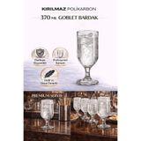 İstanbul Horeca Kırılmaz Polikarbon Goblet Bardak 6 Adet 370 Ml Cam Görünümlü Bira & Kokteyl Kadehi