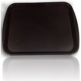 İstanbul Horeca Kuka Store 26.9X35.5 20 Adet Abs Plastik Tepsi - Self Servis Tepsisi (Büfe Fast Food Tepsisi) - Siyah