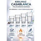 İstanbul Horeca Polikarbon Casablanca Bardak Kırılmaz Cam Görünümlü 200 Ml Restoran Otel Tipi