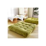 İstanbul kumaş Dekoratif Kadifemsi Kumaş Yer & Palet Minderi 60x60x10 (GÖRSELDEKİ ÜRÜN)-HAKİ YEŞİL