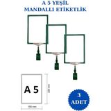 İstanbul Manken 3 Adet A5 Mandallı Raf Etiketi Sepet Etiketi Çerçeveli Etiketlik Eşek Askılık Etiketi