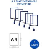 İstanbul Manken 5 Adet A4 Mandallı Raf Etiketi Sepet Etiketi Çerçeveli Etiketlik Eşek Askılık Etiketi