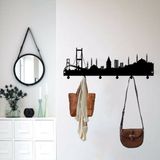 Istanbul - Modern Portmanto - Metal Duvar Askısı