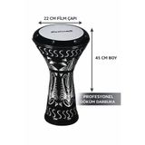 istanbul müzik tedarik Masterwork Erzincan İşlemeli Döküm Darbuka | Profesyonel Üst Kalite | Alyan Hediyeli | Kılıflı Set