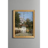 İstanbul Osmanlı Dönemi - Vintage Desenli Çerçeve - İnce Model, Altın3, 30 x 40