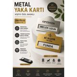 İstanbul Plaket Kişiye Özel Metal Yaka Kartı 48